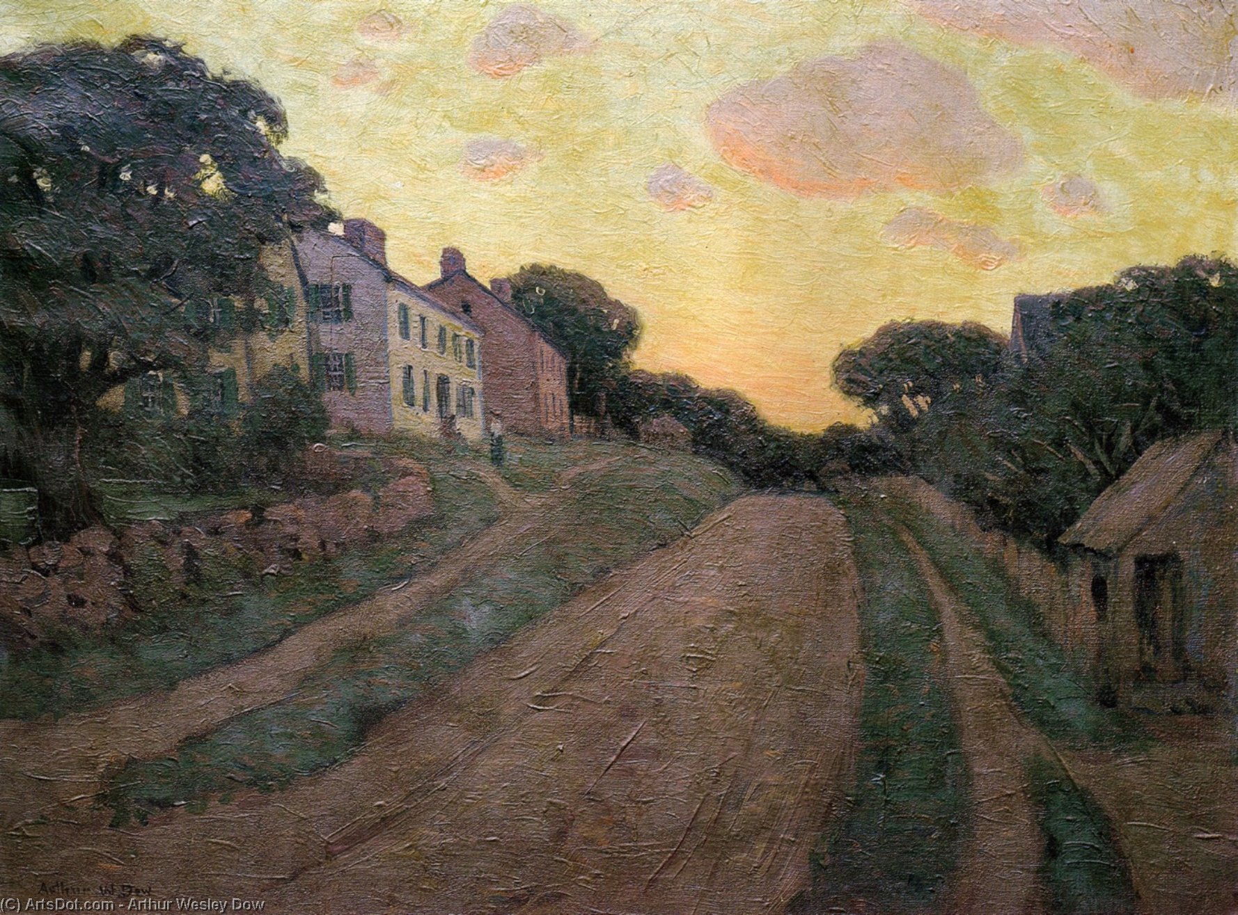 Wikioo.org - The Encyclopedia of Fine Arts - Painting, Artwork by Arthur Wesley Dow - Summer Street