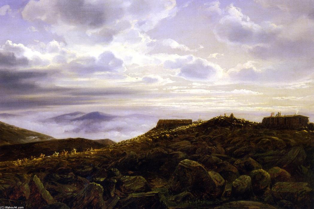 Wikioo.org - The Encyclopedia of Fine Arts - Painting, Artwork by Joachim Ferdinand Richardt - Summit of Mount Washington in the White Mountains