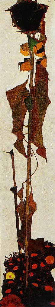 Wikioo.org - The Encyclopedia of Fine Arts - Painting, Artwork by Egon Schiele - Sunflower