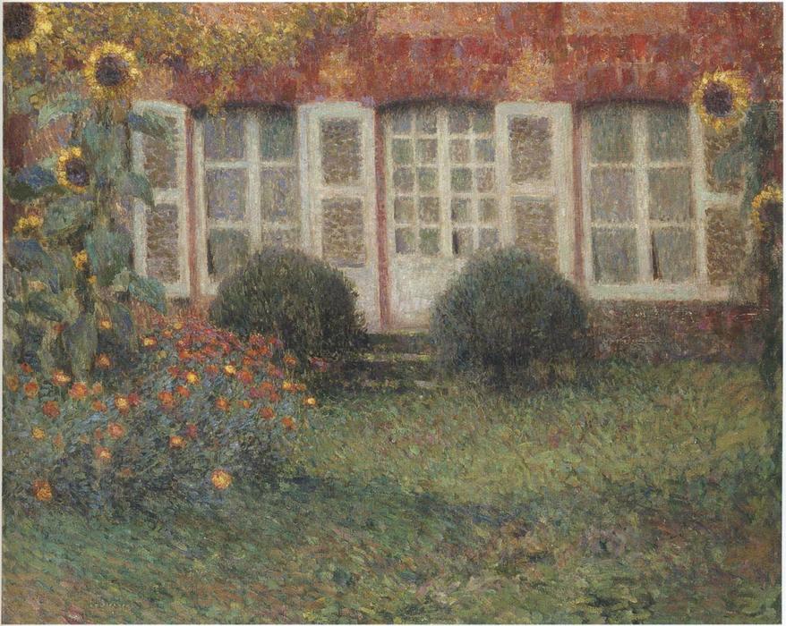 WikiOO.org - Güzel Sanatlar Ansiklopedisi - Resim, Resimler Henri Eugène Augustin Le Sidaner - Sunflowers