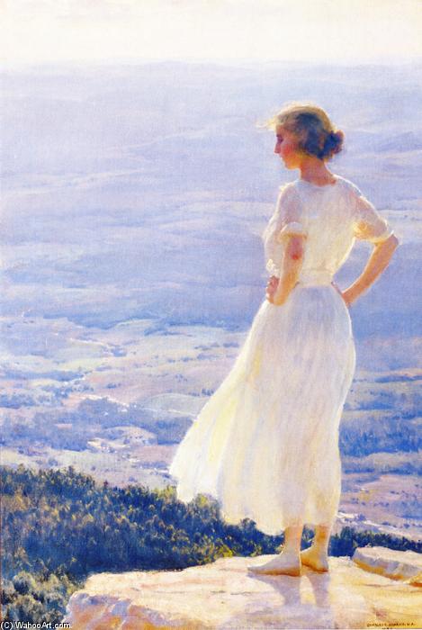 Wikioo.org - The Encyclopedia of Fine Arts - Painting, Artwork by Charles Courtney Curran - Sunlit Valley
