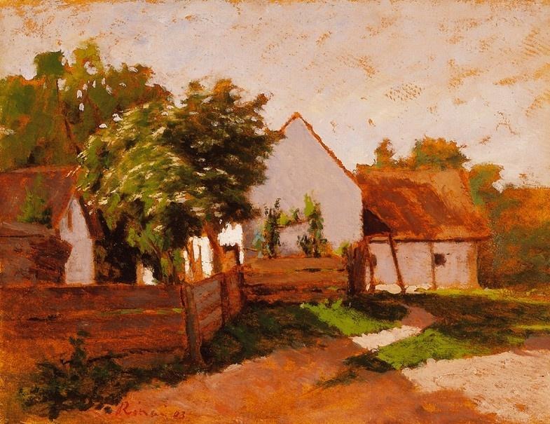 Wikioo.org - The Encyclopedia of Fine Arts - Painting, Artwork by Jozsef Rippl Ronai - Sunny Houses