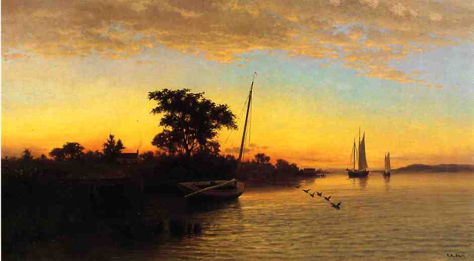 Wikioo.org - The Encyclopedia of Fine Arts - Painting, Artwork by Francis A Silva - Sunset
