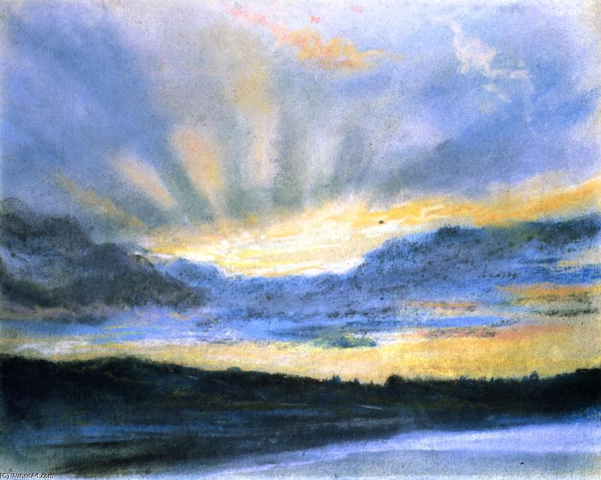 WikiOO.org - Encyclopedia of Fine Arts - Maalaus, taideteos Eugène Delacroix - Sunset