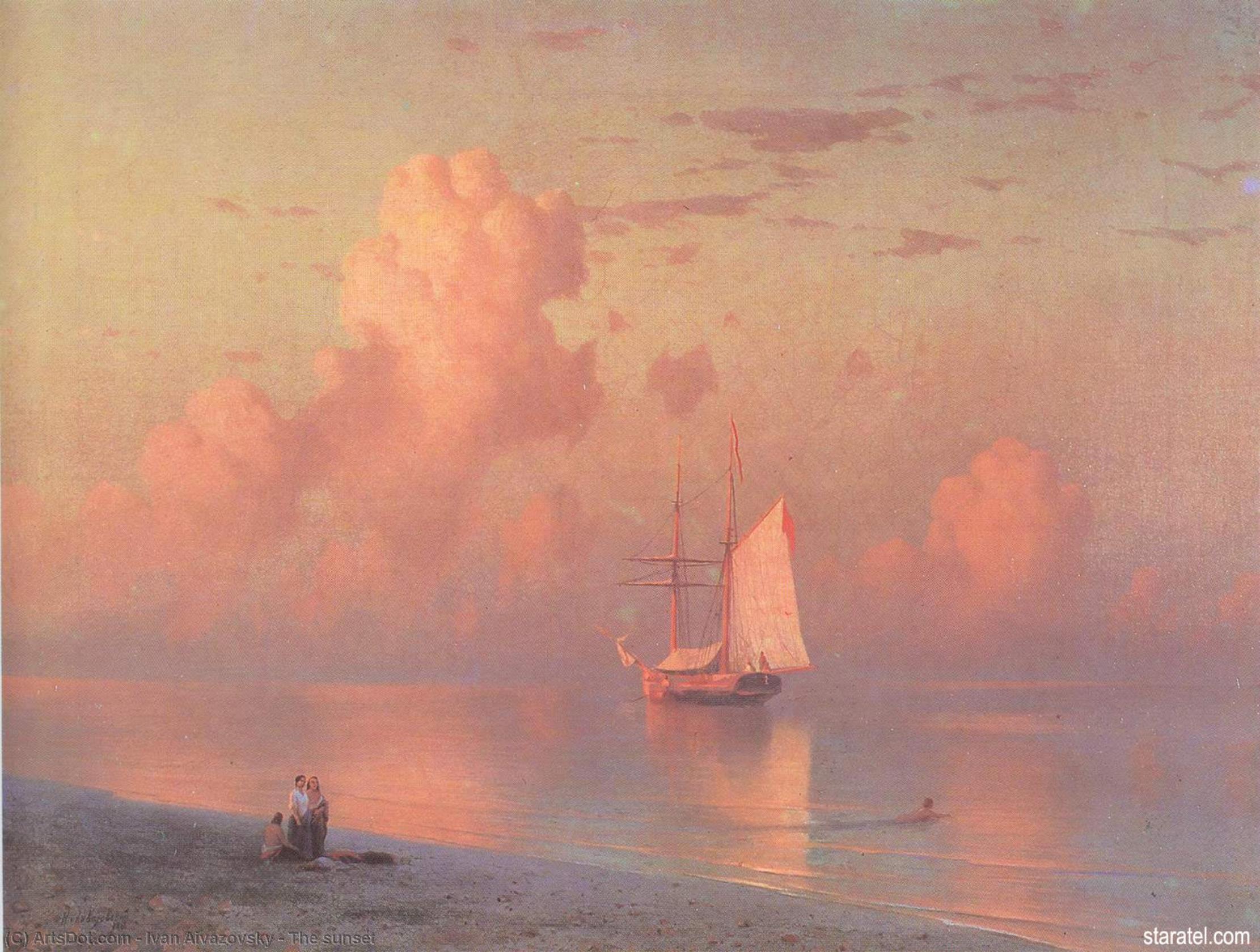 Wikioo.org - The Encyclopedia of Fine Arts - Painting, Artwork by Ivan Aivazovsky - The sunset