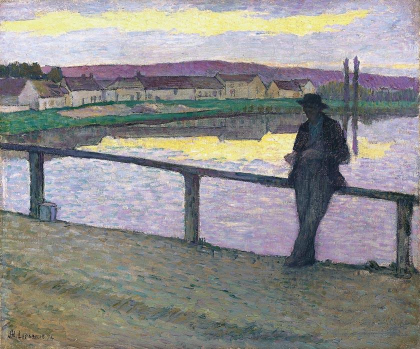 Wikioo.org - สารานุกรมวิจิตรศิลป์ - จิตรกรรม Henri Lebasque - Sunset at Pont Aven