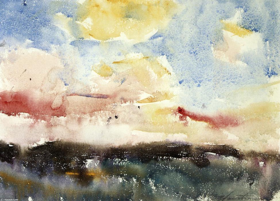 Wikoo.org - موسوعة الفنون الجميلة - اللوحة، العمل الفني Charles Webster Hawthorne - Sunset Colors