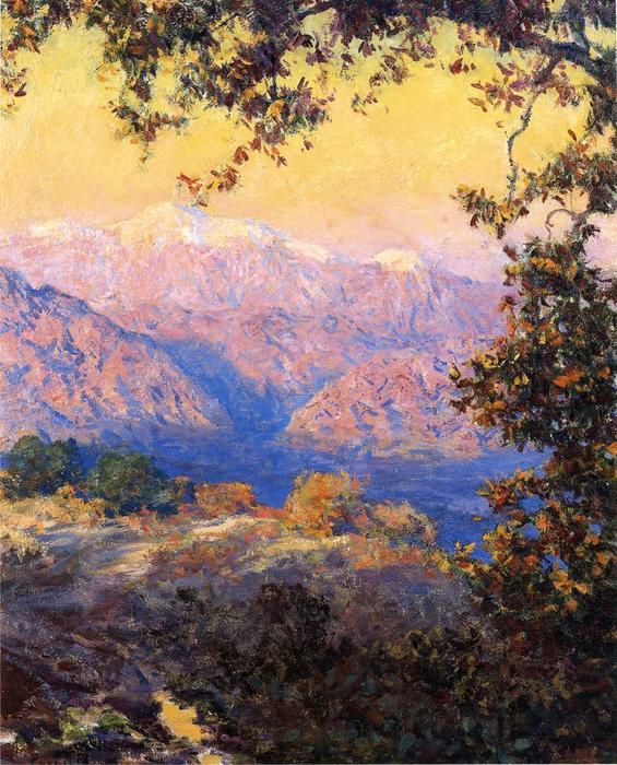 Wikioo.org - The Encyclopedia of Fine Arts - Painting, Artwork by Guy Orlando Rose - Sunset Glow (also known as Sunset in the High Sierras)
