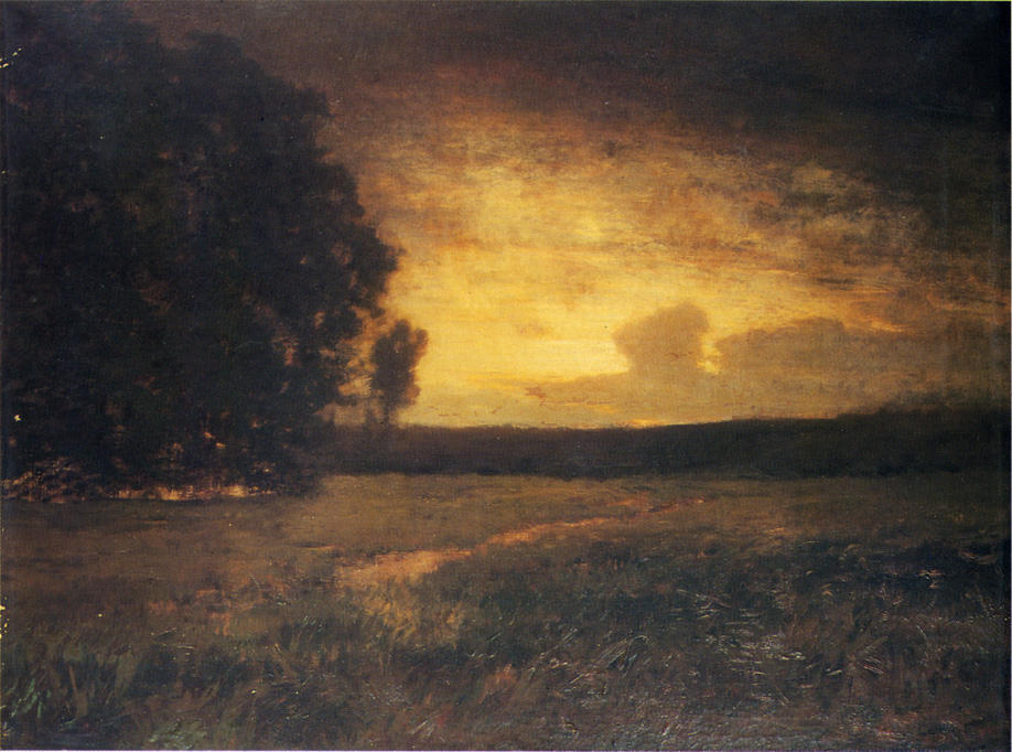Wikioo.org - The Encyclopedia of Fine Arts - Painting, Artwork by Alexander Helwig Wyant - Sunset in the Marshes