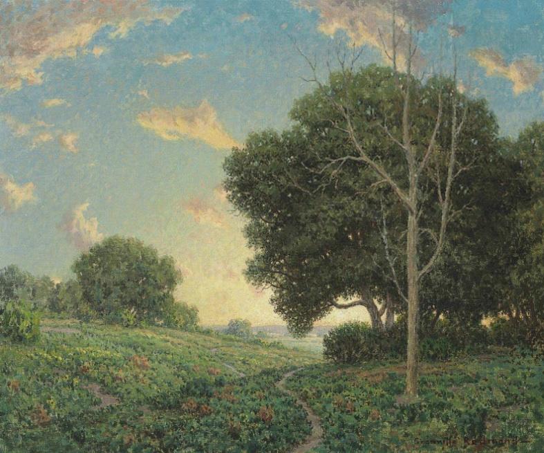 Wikioo.org - Encyklopedia Sztuk Pięknych - Malarstwo, Grafika Granville Redmond - Sunset in the Valley