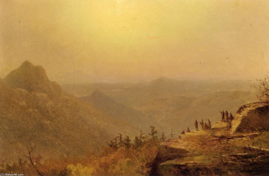 Wikioo.org - สารานุกรมวิจิตรศิลป์ - จิตรกรรม John Williamson - Sunset in the Wilderness