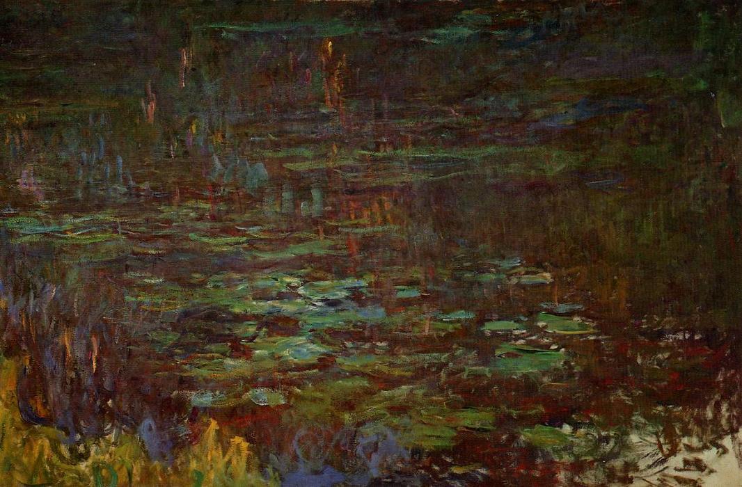 Wikioo.org - สารานุกรมวิจิตรศิลป์ - จิตรกรรม Claude Monet - Sunset (right half)