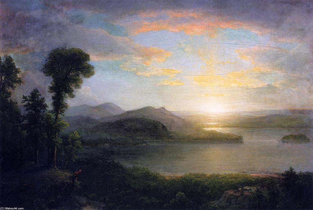 WikiOO.org - Güzel Sanatlar Ansiklopedisi - Resim, Resimler Asher Brown Durand - Sunset: Souvenir of the Adirondacks