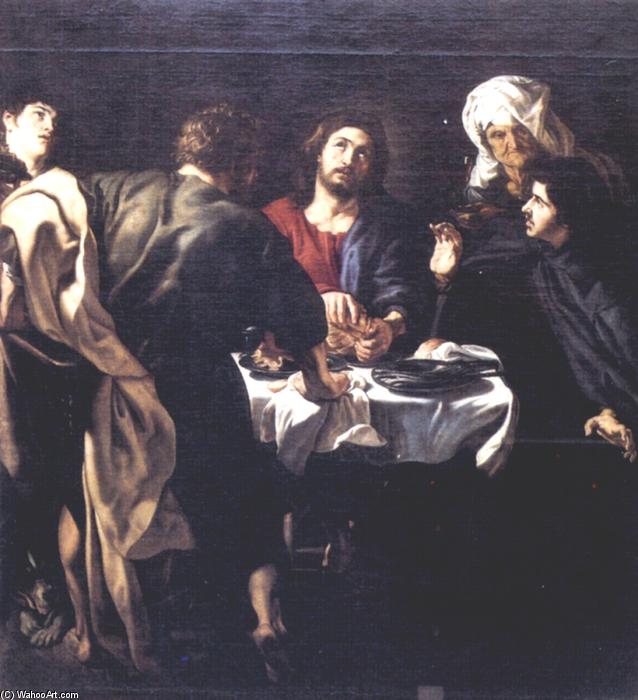 WikiOO.org – 美術百科全書 - 繪畫，作品 Peter Paul Rubens - 晚餐在以马忤斯