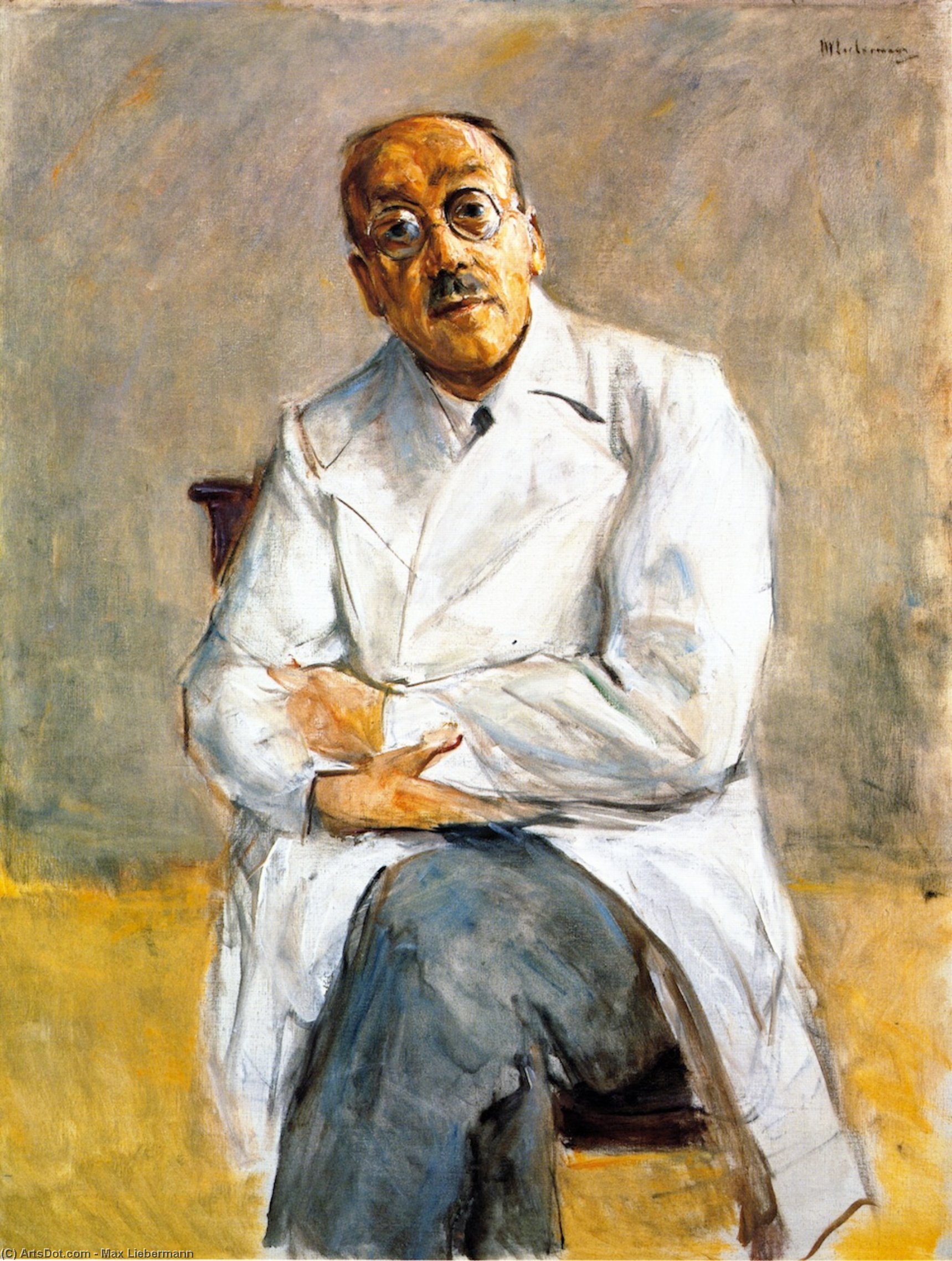 Wikioo.org - The Encyclopedia of Fine Arts - Painting, Artwork by Max Liebermann - The Surgeon Dr. Ferdinand Sauerbruch