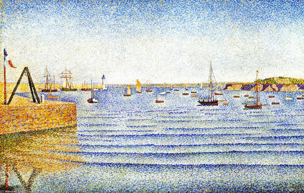 Wikioo.org - The Encyclopedia of Fine Arts - Painting, Artwork by Paul Signac - The Swell, Portrieux, Opus 190