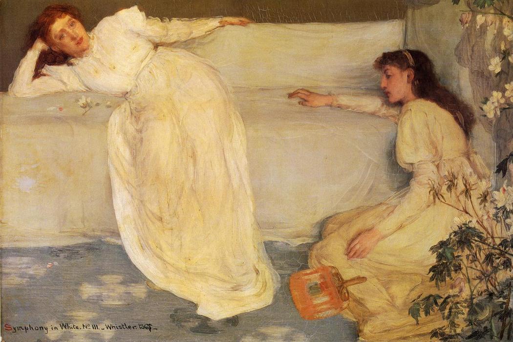 Wikioo.org - The Encyclopedia of Fine Arts - Painting, Artwork by James Abbott Mcneill Whistler - Symphony in White, No. 3