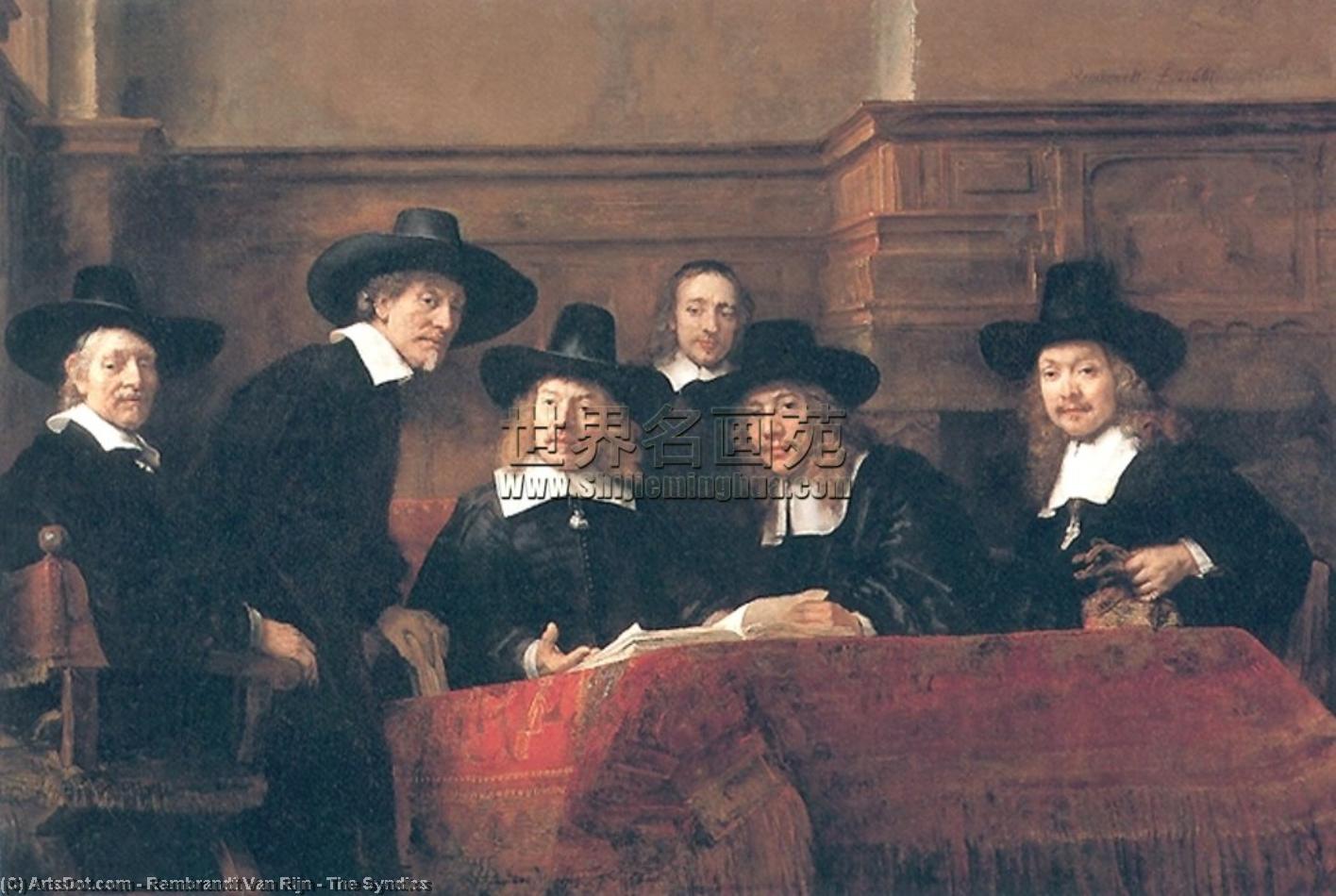 Wikioo.org - Bách khoa toàn thư về mỹ thuật - Vẽ tranh, Tác phẩm nghệ thuật Rembrandt Van Rijn - The Syndics