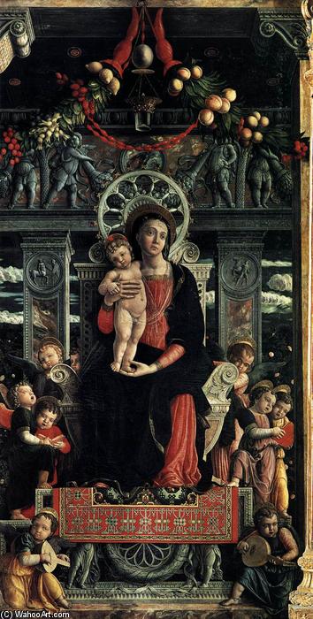WikiOO.org – 美術百科全書 - 繪畫，作品 Andrea Mantegna - 圣 芝诺 Polyptych ( 中央面板 )