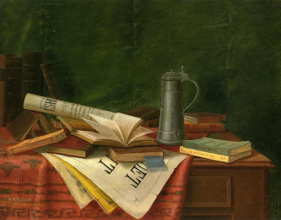 Wikioo.org - The Encyclopedia of Fine Arts - Painting, Artwork by Nicholas Alden Brooks - Tabletop Still Life