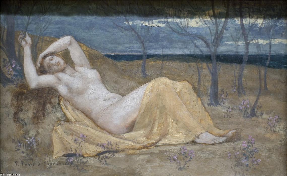 Wikioo.org – L'Encyclopédie des Beaux Arts - Peinture, Oeuvre de Pierre Puvis De Chavannes - Tamaris