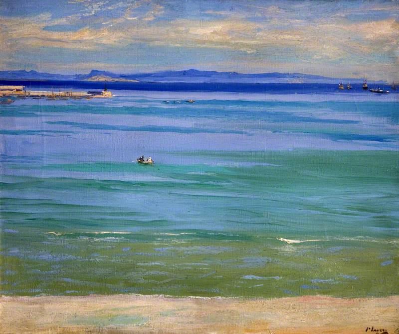 Wikioo.org - The Encyclopedia of Fine Arts - Painting, Artwork by John Lavery - Tangier Bay, Sunshine