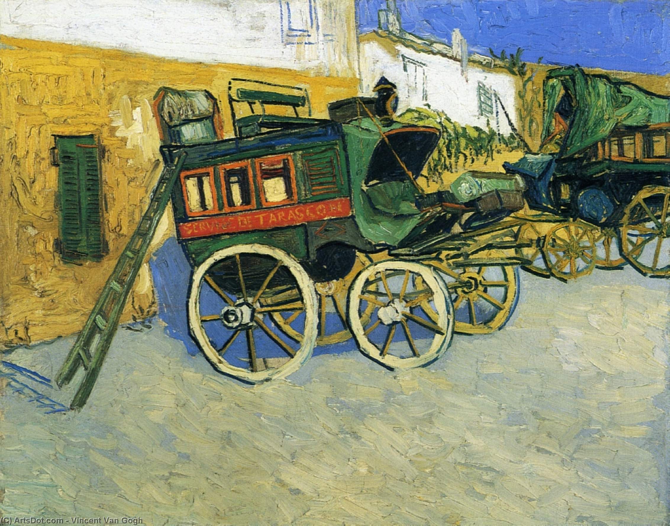 WikiOO.org - دایره المعارف هنرهای زیبا - نقاشی، آثار هنری Vincent Van Gogh - The Tarascon Diligence