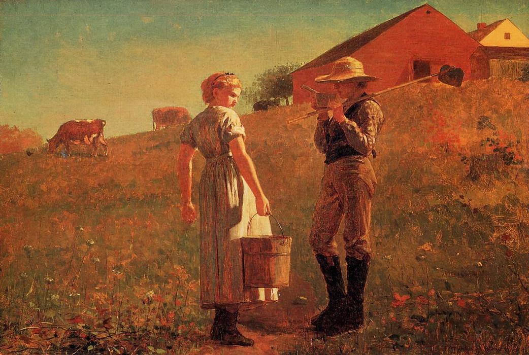 Wikioo.org - The Encyclopedia of Fine Arts - Painting, Artwork by Winslow Homer - A Temperance Meeting (also known as Noon Time)