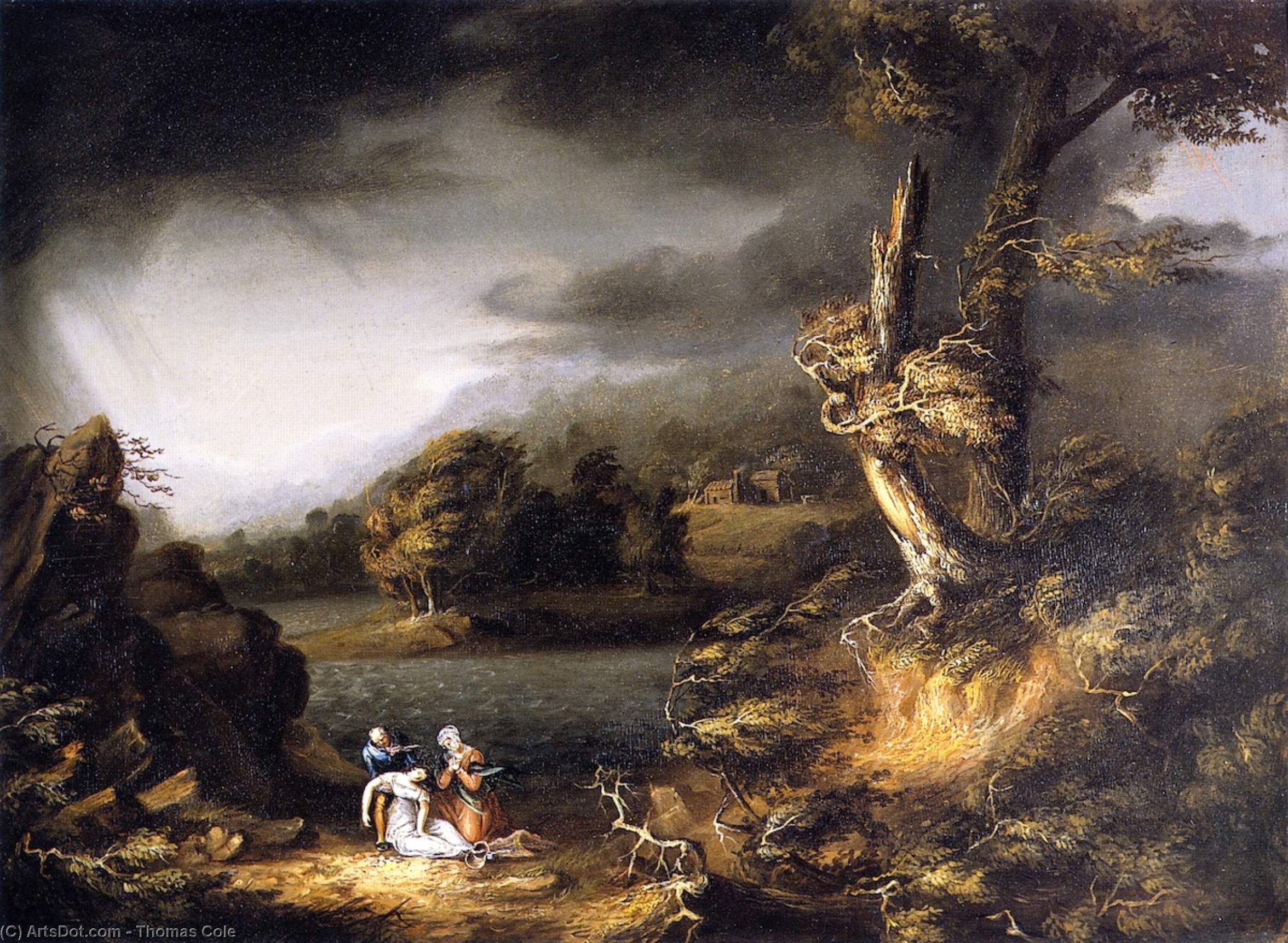 WikiOO.org - Enciclopedia of Fine Arts - Pictura, lucrări de artă Thomas Cole - The Tempest