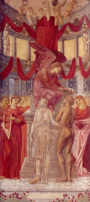 Wikioo.org – La Enciclopedia de las Bellas Artes - Pintura, Obras de arte de Edward Coley Burne-Jones - el templo todaclasede  amor