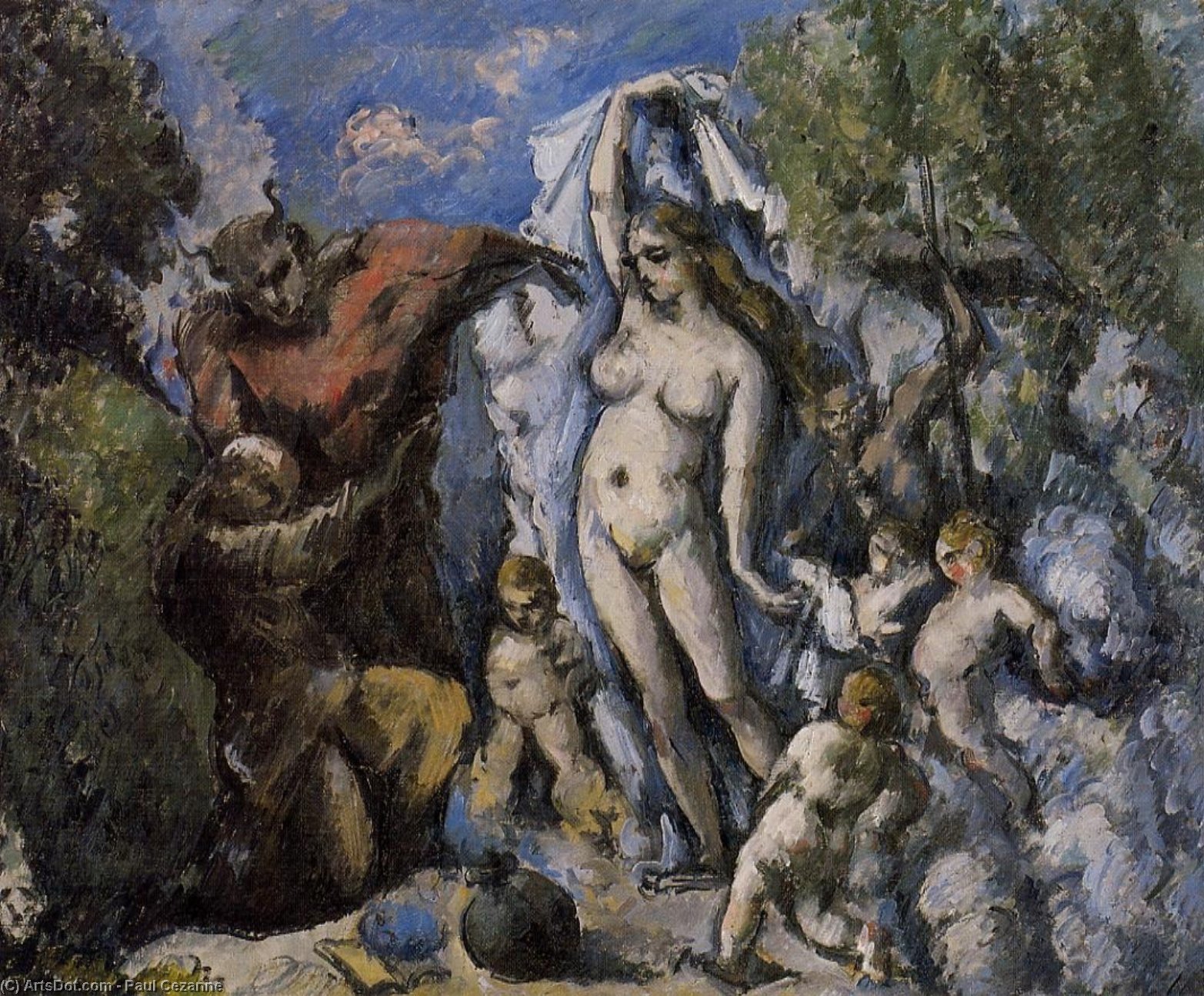 Wikioo.org – L'Encyclopédie des Beaux Arts - Peinture, Oeuvre de Paul Cezanne - La tentation de Saint Antoine
