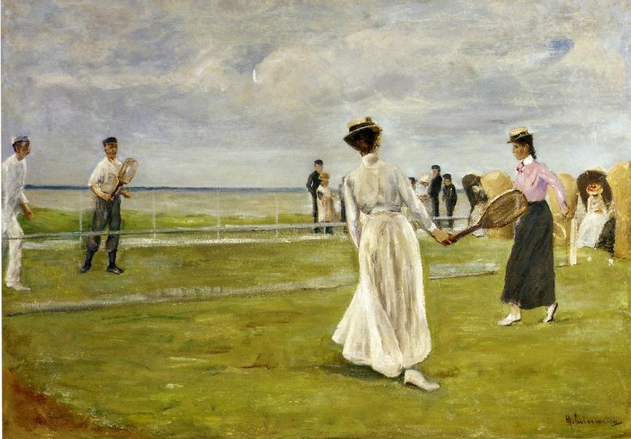 Wikioo.org - The Encyclopedia of Fine Arts - Painting, Artwork by Max Liebermann - Tennis Game by the Sea
