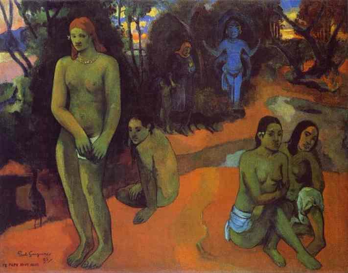 Wikioo.org - The Encyclopedia of Fine Arts - Painting, Artwork by Paul Gauguin - Te papa nave nave (also known as Delectable Waters)