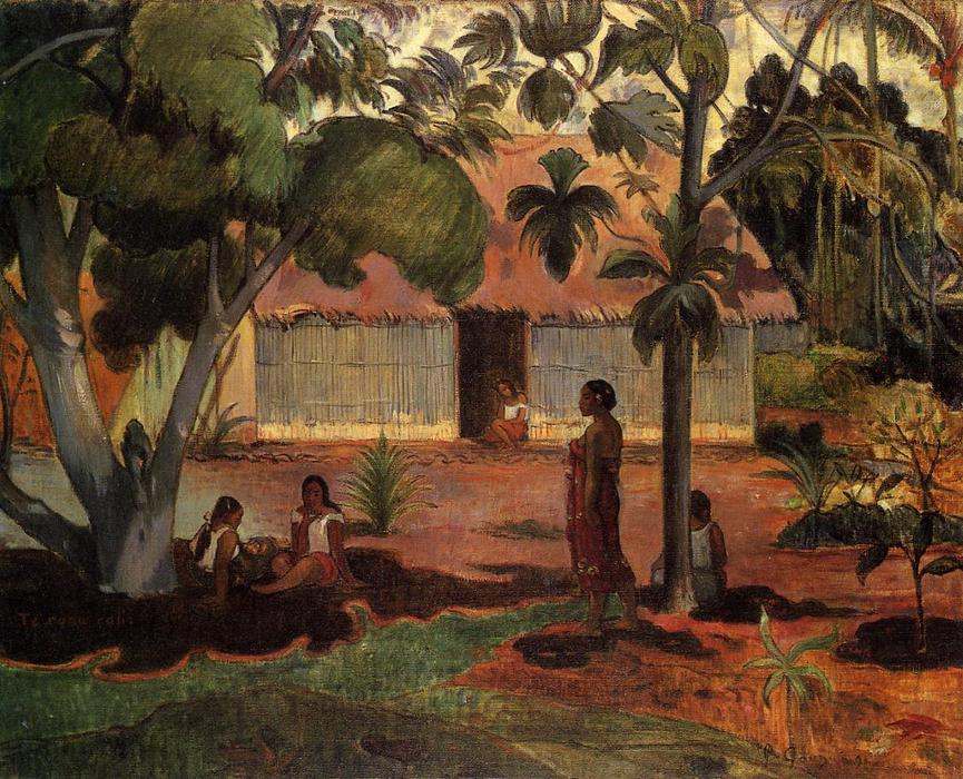 Wikioo.org - The Encyclopedia of Fine Arts - Painting, Artwork by Paul Gauguin - Te Ra'au Rahi (also known as The Large Tree)