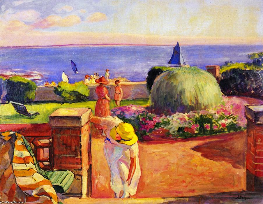 WikiOO.org - Encyclopedia of Fine Arts - Maleri, Artwork Henri Lebasque - The Terrace at Prefailles