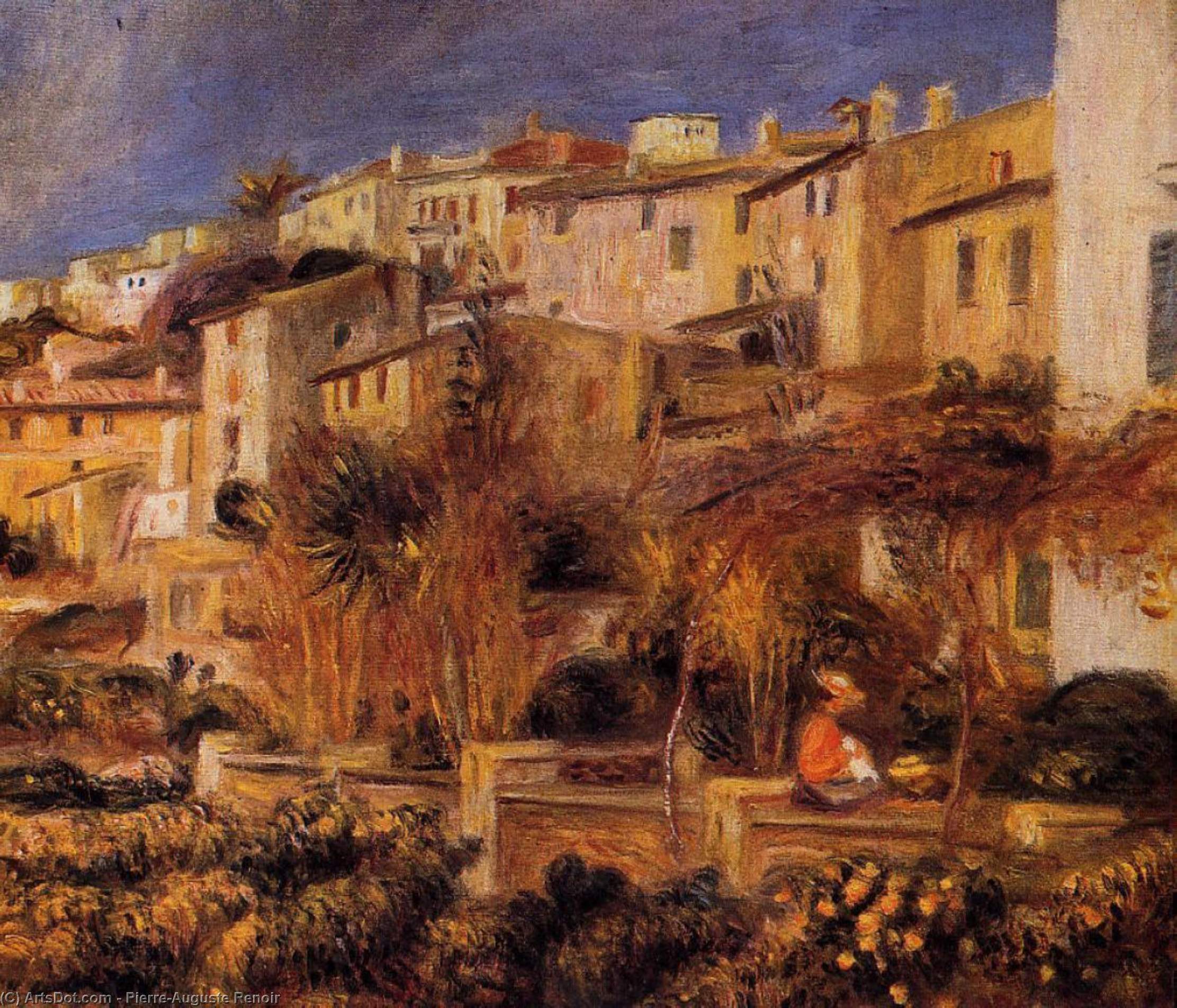 WikiOO.org - Енциклопедия за изящни изкуства - Живопис, Произведения на изкуството Pierre-Auguste Renoir - Terraces at Cagnes