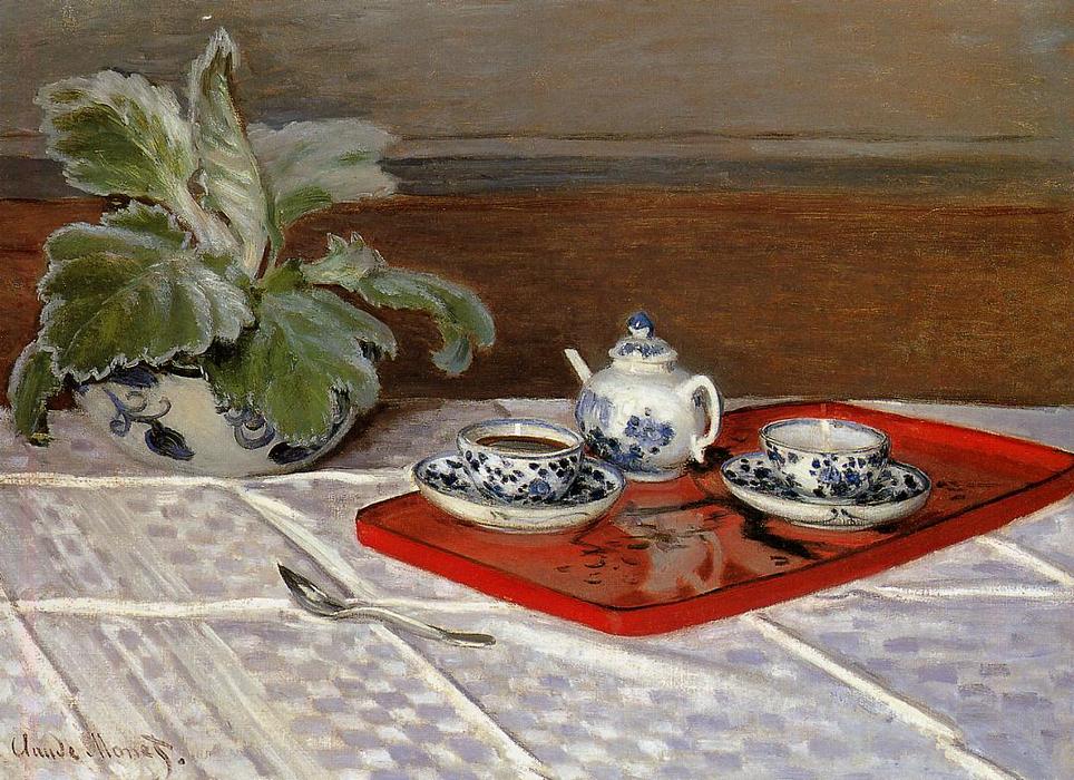WikiOO.org - 百科事典 - 絵画、アートワーク Claude Monet - ザー お茶  設定