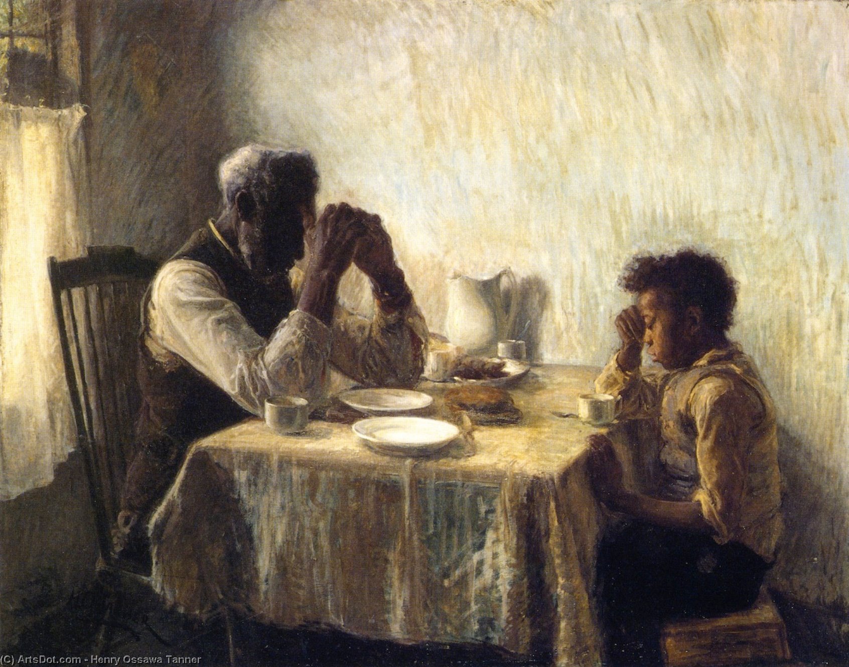 Wikioo.org - The Encyclopedia of Fine Arts - Painting, Artwork by Henry Ossawa Tanner - The Thankful Poor