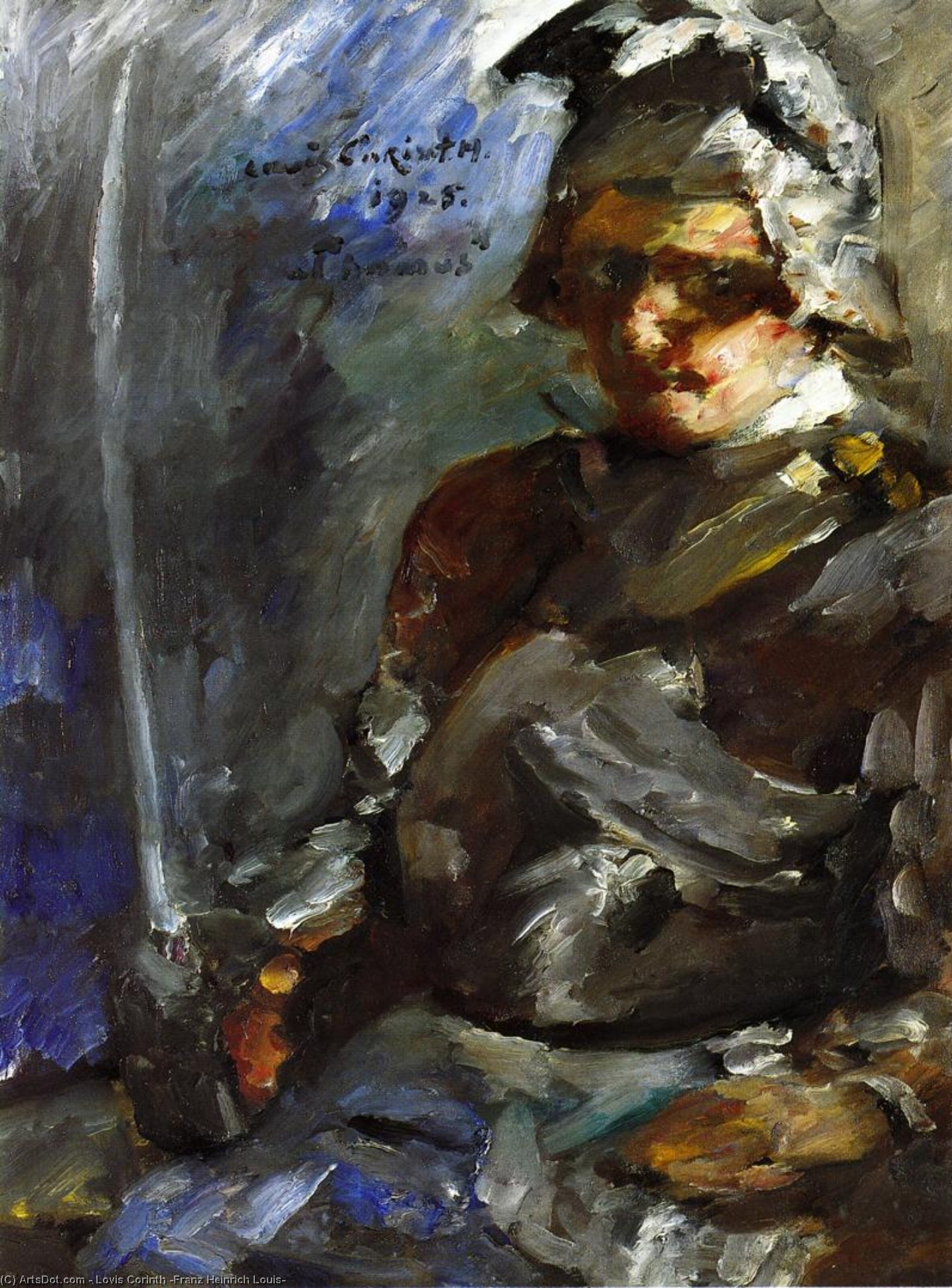Wikioo.org - The Encyclopedia of Fine Arts - Painting, Artwork by Lovis Corinth (Franz Heinrich Louis) - Thomas in Armour