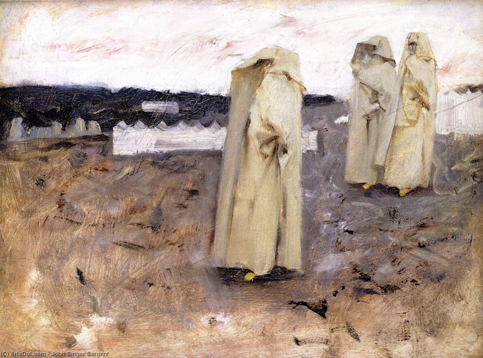 Wikioo.org - The Encyclopedia of Fine Arts - Painting, Artwork by John Singer Sargent - Three Berber Women