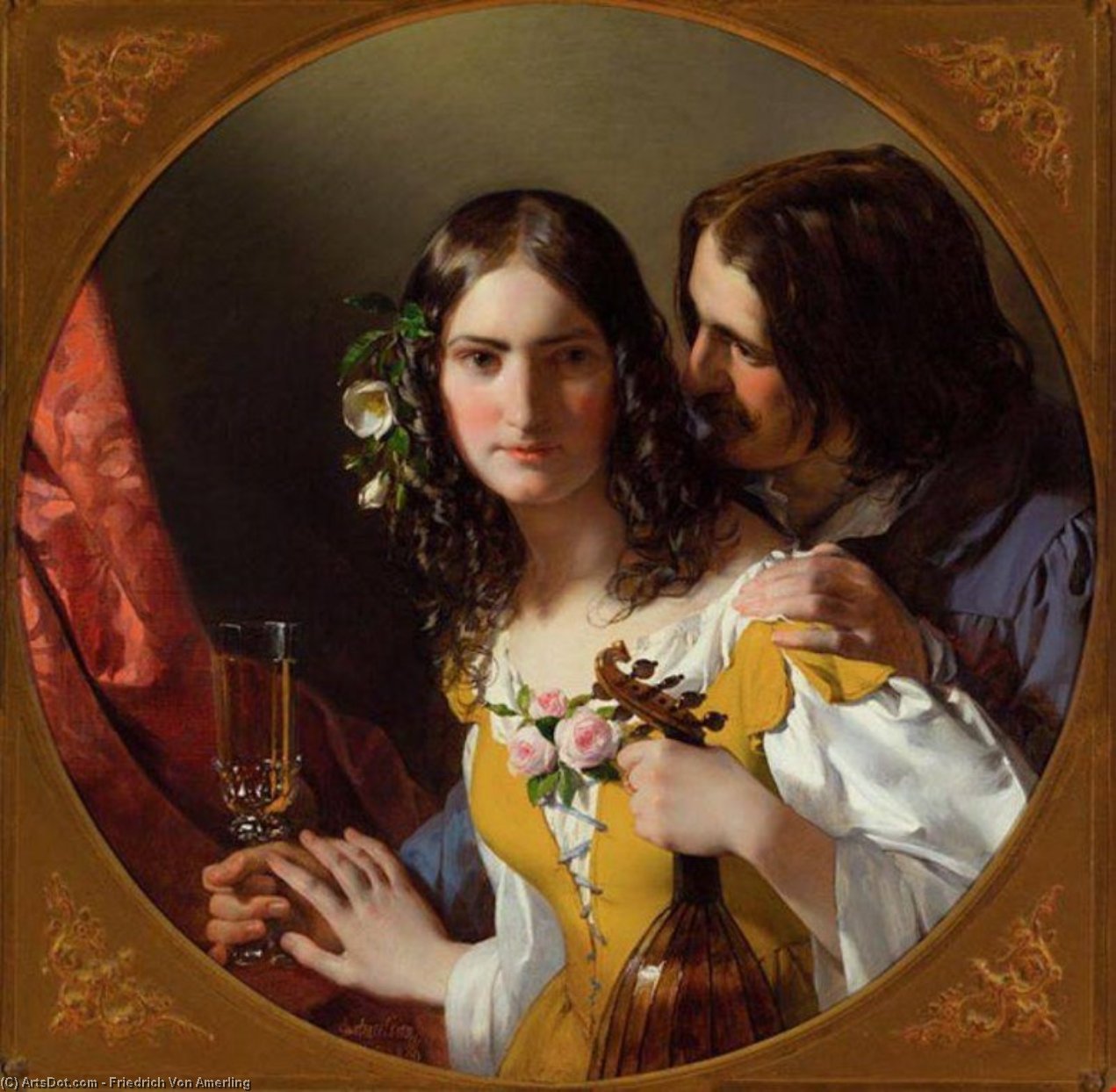Wikioo.org – L'Enciclopedia delle Belle Arti - Pittura, Opere di Friedrich Ritter Von Amerling - i tre caro  cose
