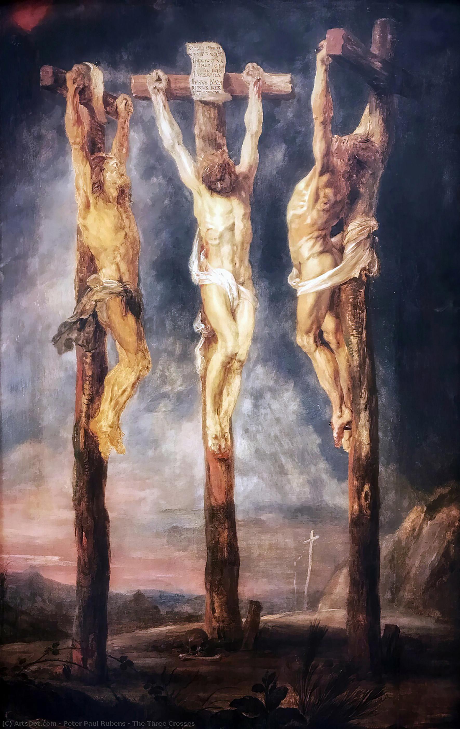 Wikioo.org - The Encyclopedia of Fine Arts - Painting, Artwork by Peter Paul Rubens - The Three Crosses