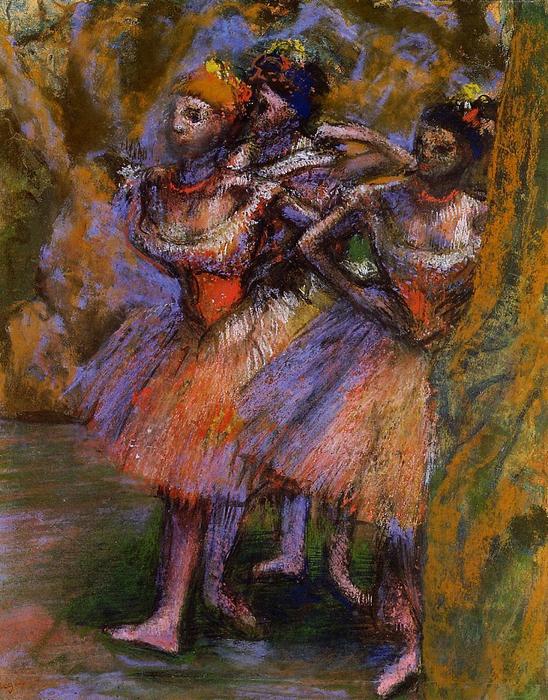 WikiOO.org - Encyclopedia of Fine Arts - Malba, Artwork Edgar Degas - Three Dancers
