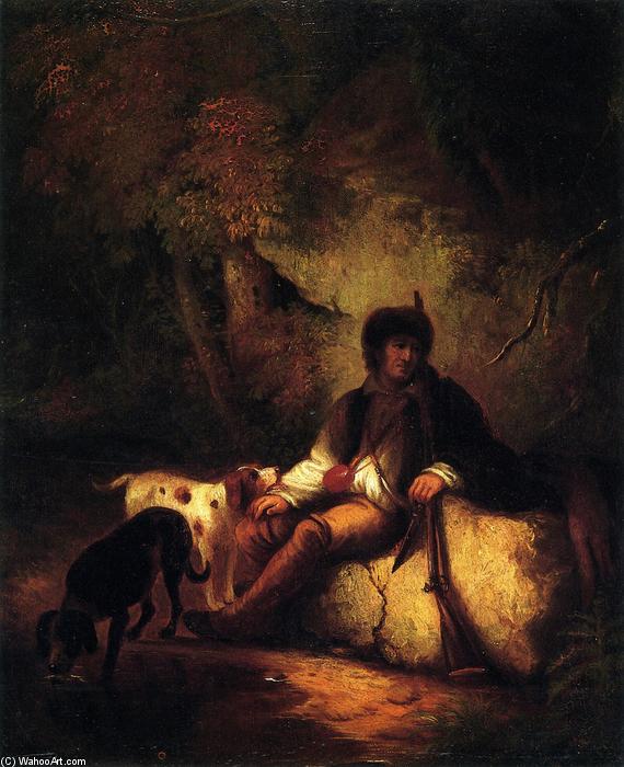 Wikioo.org - The Encyclopedia of Fine Arts - Painting, Artwork by Alvan Fisher - The Tired Hunter