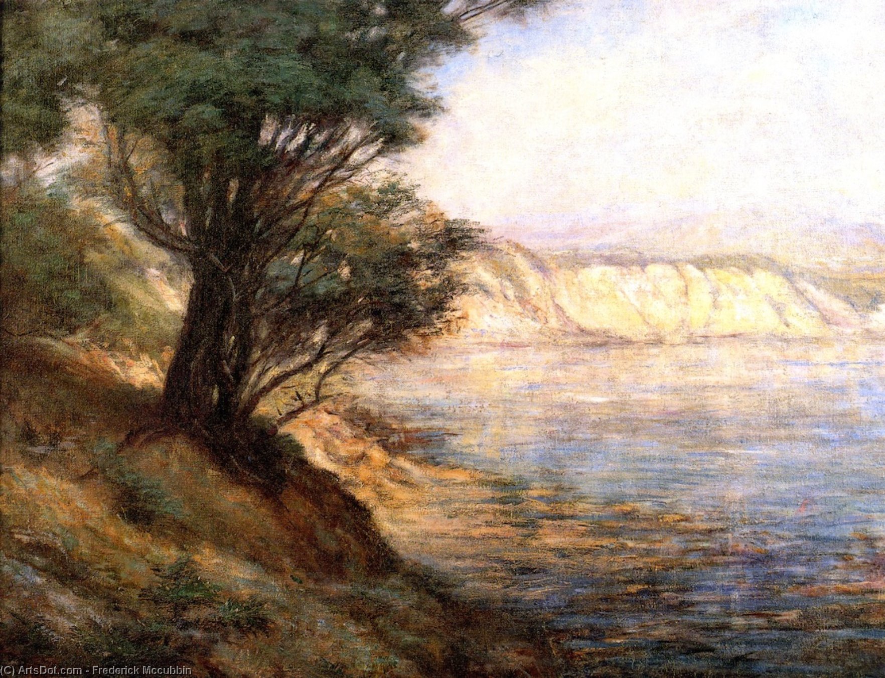 Wikioo.org - The Encyclopedia of Fine Arts - Painting, Artwork by Frederick Mccubbin - Ti-Tree at Beauaris