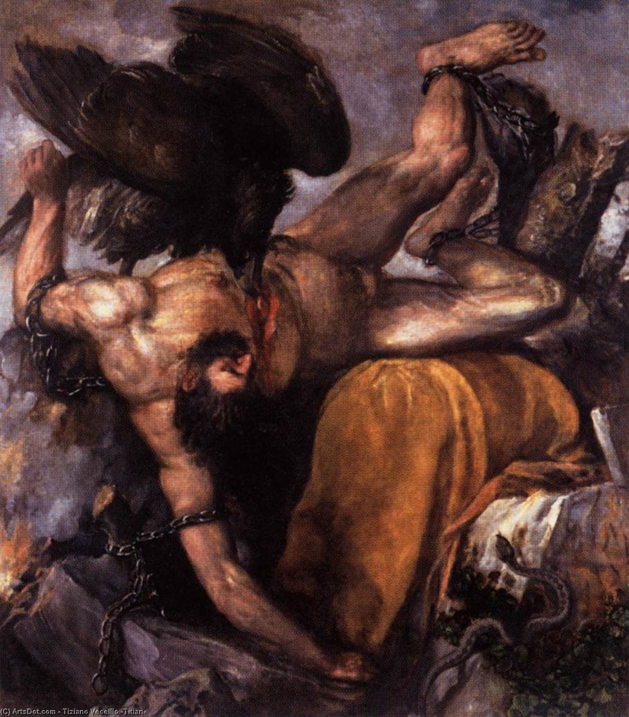 Wikioo.org - The Encyclopedia of Fine Arts - Painting, Artwork by Tiziano Vecellio (Titian) - Tityus