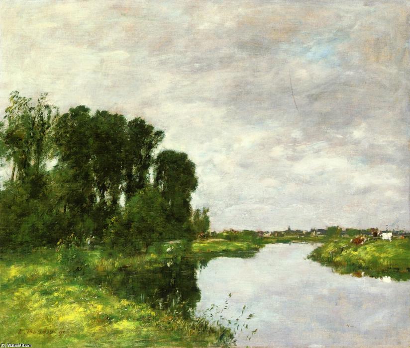 Wikioo.org - The Encyclopedia of Fine Arts - Painting, Artwork by Eugène Louis Boudin - The Toques at Saint-Arnoult