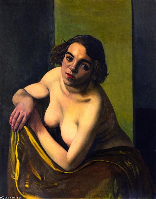 Wikioo.org - สารานุกรมวิจิตรศิลป์ - จิตรกรรม Felix Vallotton - Torso of a Young Woman