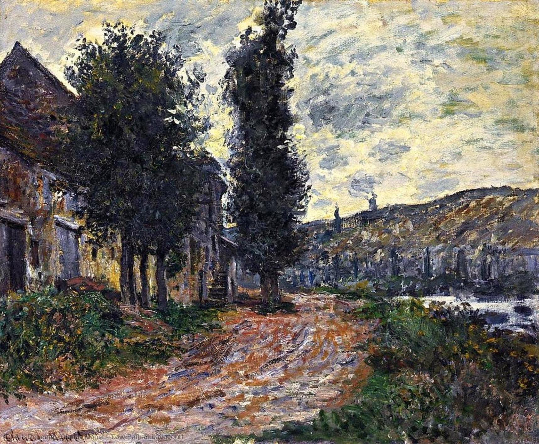 WikiOO.org - Güzel Sanatlar Ansiklopedisi - Resim, Resimler Claude Monet - Tow Path at Lavacourt