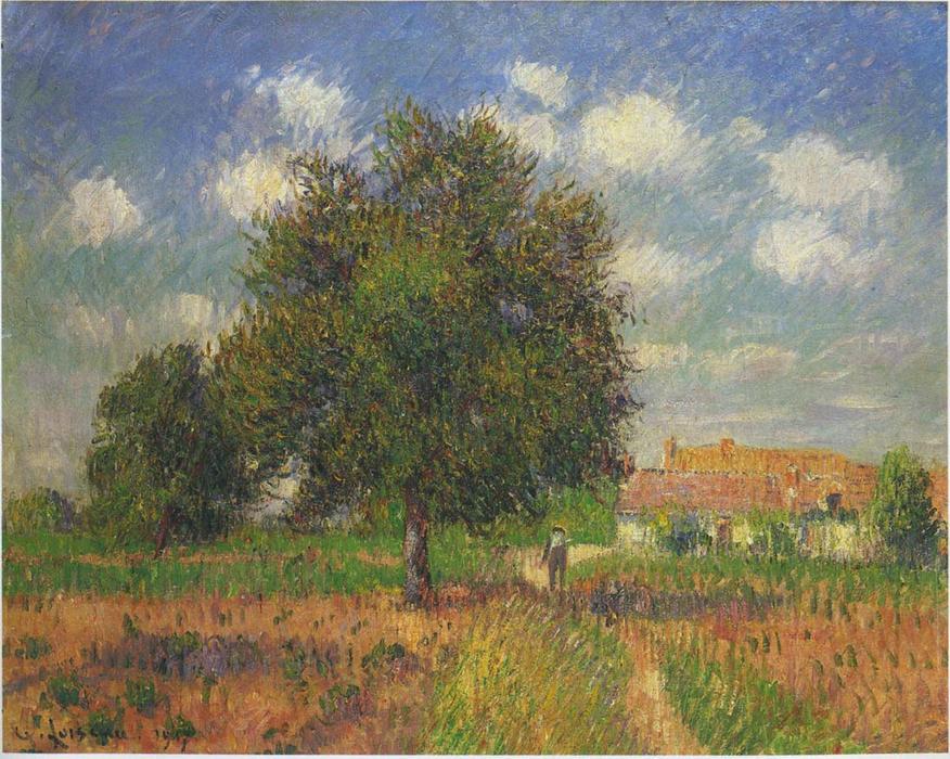 WikiOO.org - 百科事典 - 絵画、アートワーク Gustave Loiseau - Treeによる ザー フィールド ブレで